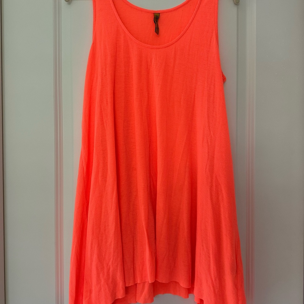 Coral Sleeveless Women's Coverup